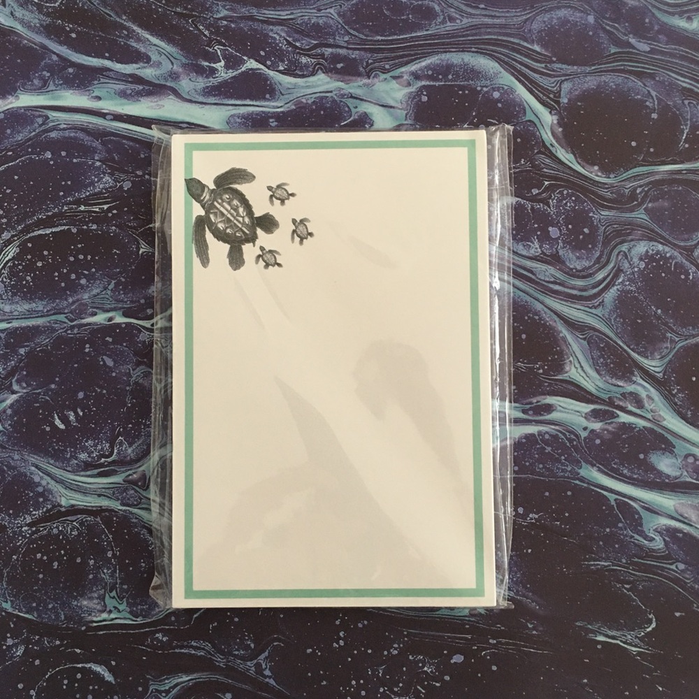 Sea Turtle Notepads by Palm Cottage Goods.
